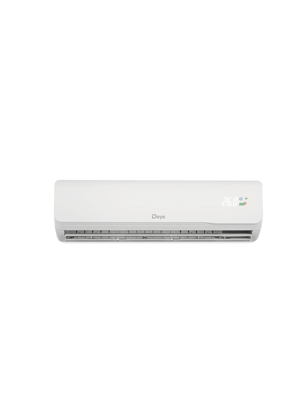 DEYE DWGA21-ACDCBLW-12KR2(EU) 3,5 kW AC/DC (hálózatra csatlakoztatható/önálló) napelemes DC inverteres R32 monosplit fali kivitel beltéri+kültéri hűtés és fűtés